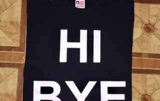 Pesanan Jasa Sablon Kaos Surabaya Hi Bye